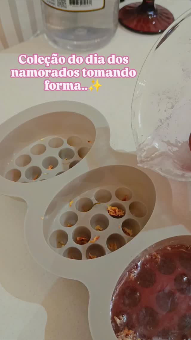 Formas usadas no preparo de sabonetes