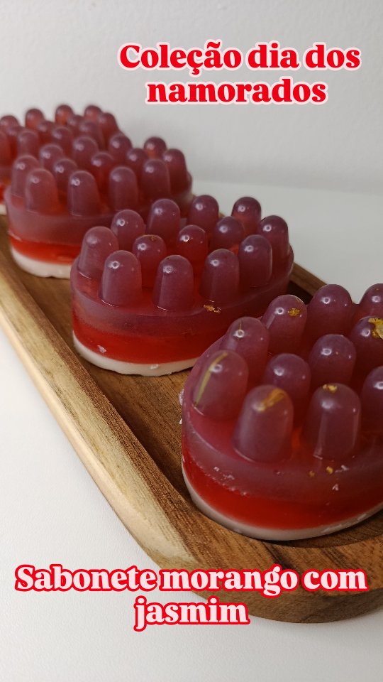Sabonetes de morango com jasmim